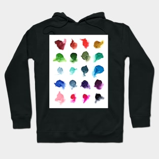 Rainbow Ink Swatch Splotch Hoodie